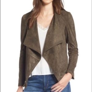 Romeo & Juliet Couture Faux Suede Drape Jacket